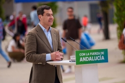 Moreno anuncia los estudios para extender la línea 1 del metro hasta Entrenúcleos, en Dos Hermanas, y Bormujos