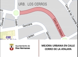 Mejora urbana y de accesibilidad en la calle Cerro de La Atalaya