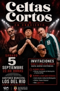 Celtas Cortos ofrecerán un concierto gratuito en el auditorio