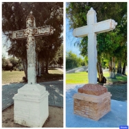La Cruz de Montequinto se ha sometido a un proceso de limpieza