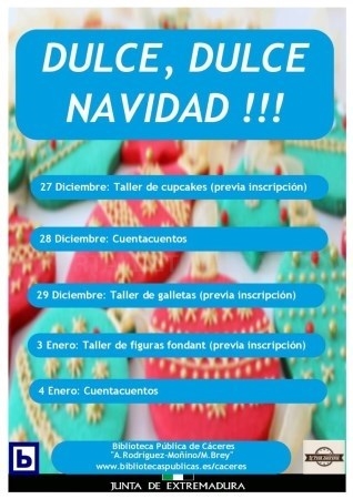 Las bibliotecas públicas dependientes de la Junta de Extremadura organizan un amplio calendario de actividades para estas Navidades