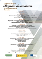 I Jornada Técnica sobre el Regadío de Montaña.