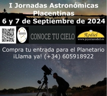 JORNADAS ASTRONÓMICAS - MINTAKA ASOCIACIÓN ASTRONÓMICA PLACENTINA