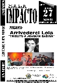 Concierto de Arrivederci Lola "Tributo a Joaquin Sábina"
