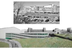 Ayuntamiento de Plasencia y Diputación, se reúnen para abordar las obras del aparcamiento de Eulogio González.