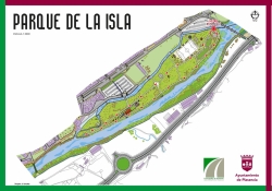 La Isla, el Cachón y los paseos del río dispondrán de señales de dirección para facilitar el distanciamiento en los paseos