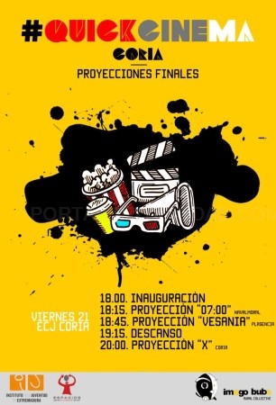 Los cortos realizados en los talleres quickcinema se proyectarán en octubre en Coria, Plasencia y Navalmoral de la Mata