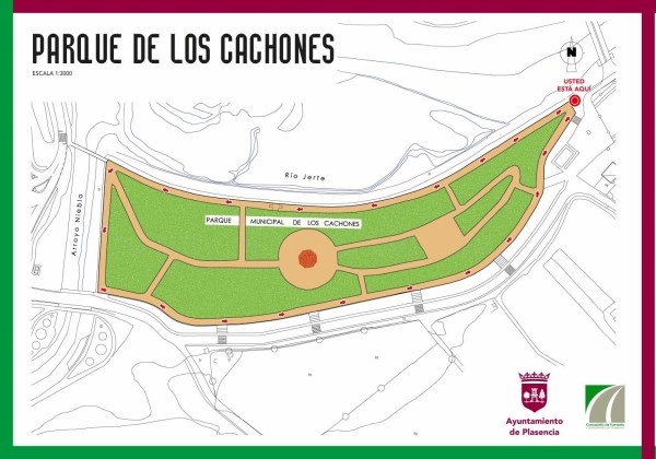 La Isla, el Cachón y los paseos del río dispondrán de señales de dirección para facilitar el distanciamiento en los paseos