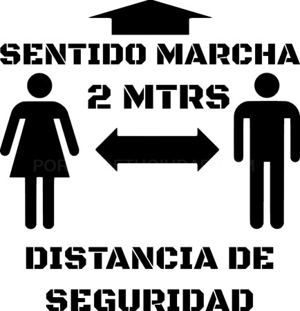 La Isla, el Cachón y los paseos del río dispondrán de señales de dirección para facilitar el distanciamiento en los paseos