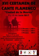 XVI CERTAMEN DE CANTE FLAMENCO "Ciudad de la Música"