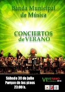 EL PRÓXIMO SÁBADO DÍA 30 LA BANDA MUNICIPAL DE MÚSICA OFRECERÁ UN CONCIERTO DE VERANO