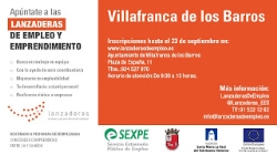 VILLAFRANCA DE LOS BARROS CONTARÁ EN OCTUBRE CON UNA LANZADERA DE EMPLEO.