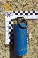 LA GUARDIA CIVIL DESACTIVA UNA GRANADA DE MANO QUE SE LOCALIZÓ EN UNA FÁBRICA DE VIDRIOS DE VILLAFRANCA