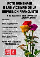 Acto en Homenaje a las Víctimas del Franquismo