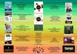 PROGRAMACIÓN CULTURAL INTENSA Y VARIADA PARA LOS MESES DE NOVIEMBRE Y DICIEMBRE.