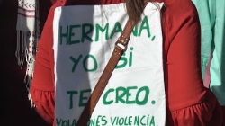 Mas de 300 personas protestaron el pasado viernes en la Plaza de España contra la sentencia dictada por los hechos cometidos por La Manada.