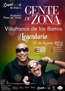 LAS INVITACIONES PARA EL CONCIERTO DE “GENTE DE ZONA” SE SORTEAN HOY MARTES EN LA CASA DE LA CULTURA.