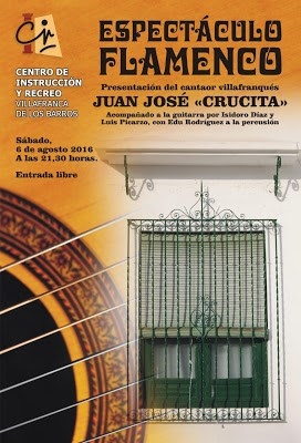 EL CENTRO DE INSTRUCCIÓN Y RECREO ACOGE EL PRÓXIMO SÁBADO DÍA 6 DE AGOSTO UN ESPECTÁCULO FLAMENCO.