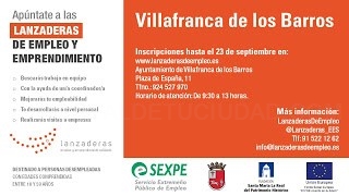 VILLAFRANCA DE LOS BARROS CONTARÁ EN OCTUBRE CON UNA LANZADERA DE EMPLEO.