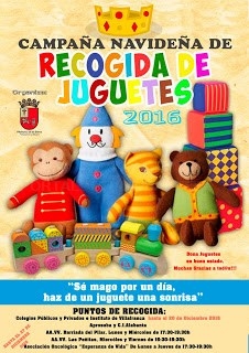 HASTA EL 20 DE DICIEMBRE SE PUEDEN ENTREGAR JUGUETES EN LOS COLEGIOS PARA LA CAMPAÑA DE RECOGIDA.