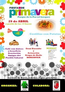 La Asociación de Vecinos Bonhaval va a celebrar el próximo sábado, a partir de las 13´00 horas, la Fiesta de la Primavera,