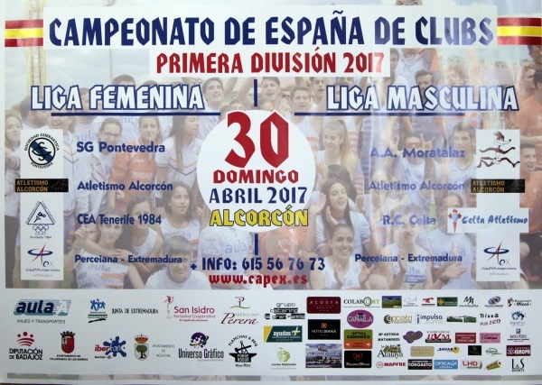 El Club de Atletismo Perceiana de Villafranca de los Barros difundirá la imagen de la Diputación de Badajoz.