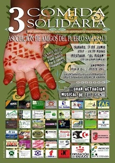 LA ASOCIACIÓN DE AMIGOS DEL PUEBLO SAHARAUI CELEBRARA SU COMIDA SOLIDARIA, EL 3 DE JUNIO.