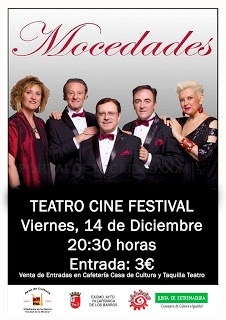 El grupo musical Mocedades actuará este viernes en el Teatro Cine Festival a las 20.30h.