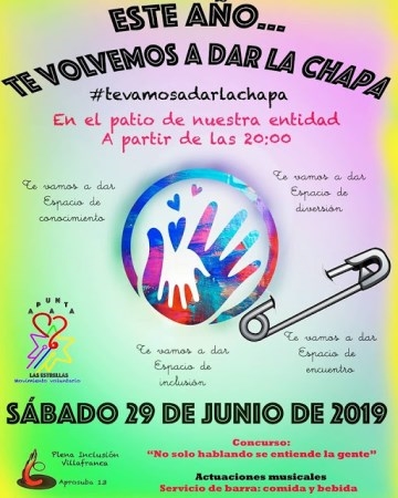 PLENA INCLUSIÓN VILLAFRANCA…VOLVERÁ A DAR LA CHAPA Plena Inclusión Villafranca, volverá a dar la chapa.