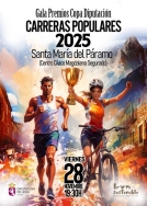 Santa María del Páramo acoge el día 28 la entrega de premios de la XV Copa Diputación de Carreras Populares