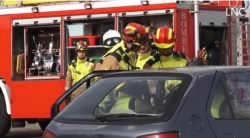 El Hospital San Juan de Dios de León acoge un simulacro de rescate con la participación de Bomberos y Urgencias ante 55 escolares