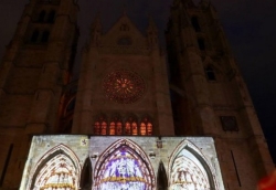 Regresan las proyecciones en la Catedral de León los sábados de abril y los días 1 y 2 de mayo