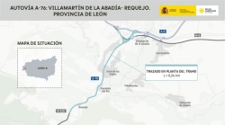 Transportes aprueba el proyecto de la autovía A-76 entre Villamartín de la Abadía y Requejo, con una inversión de 133,5 millones de euros