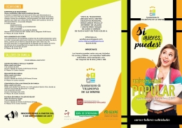 Programa Universidad Popular Septiembre - Diciembre 2017