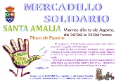 El ayuntamiento de Santa Amalia organiza un Mercadillo Solidario para ayudar a dos asociaciones