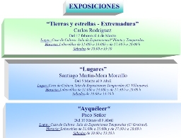 EXPOSICIONES