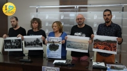 Homenaje a los refugiados con cuatro grandes fotografías