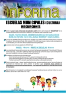 Abierto el plazo de preinscripción de las escuelas municipales de cultura