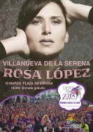 Rosa López en concierto CarreraDeLaMujer 2018.