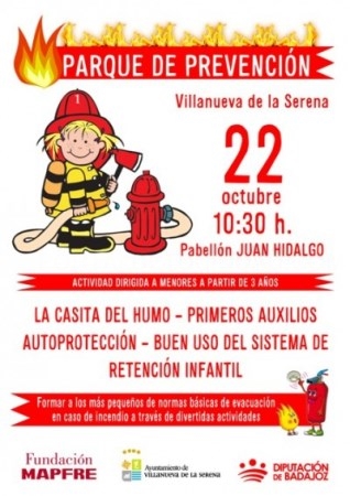 Este sábado 22, los niños podrán aprender prevención de incendios en "La casita del humo"