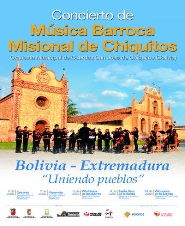 Concierto de música barroca misional de chiquitos el domingo 10 de junio