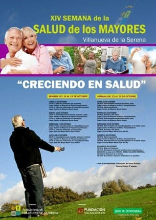Del 15 al 26 de octubre se celebra la XIV Semana de la Salud de los Mayores.