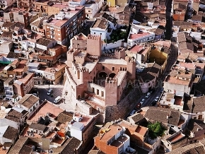 Vista aérea del Castillo de Bétera