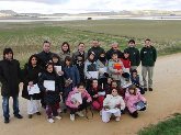 El delegado de Industria, Energía y Medio Ambiente conmemoró el Día de los Humedales en la Laguna de Pétrola junto a alumnos de la localidad
