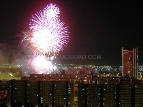 castillo de fuegos artificiales