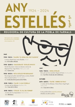 El Ayuntamiento de La Pobla de Farnals conmemora el centenario del nacimiento de Vicent Andrés Estellés