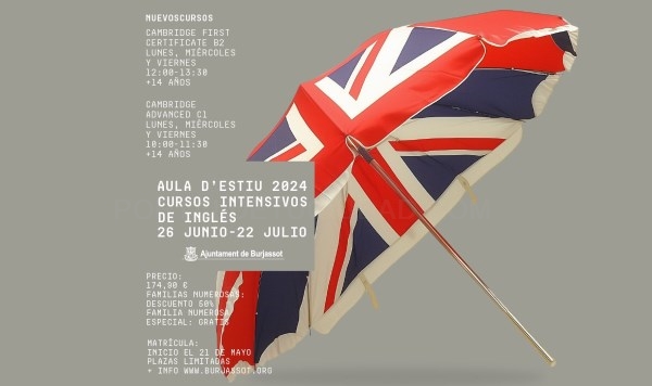 Burjassot lanza su Aula d’Estiu con cursos intensivos de inglés en diferentes niveles