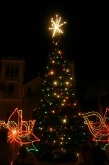 El tradicional encendido navideño