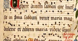 Coro de canto gregoriano en la capilla de San Ildefonso
