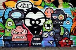 “Graffiti ¿Arte o vandalismo?” Tinta komo sangre